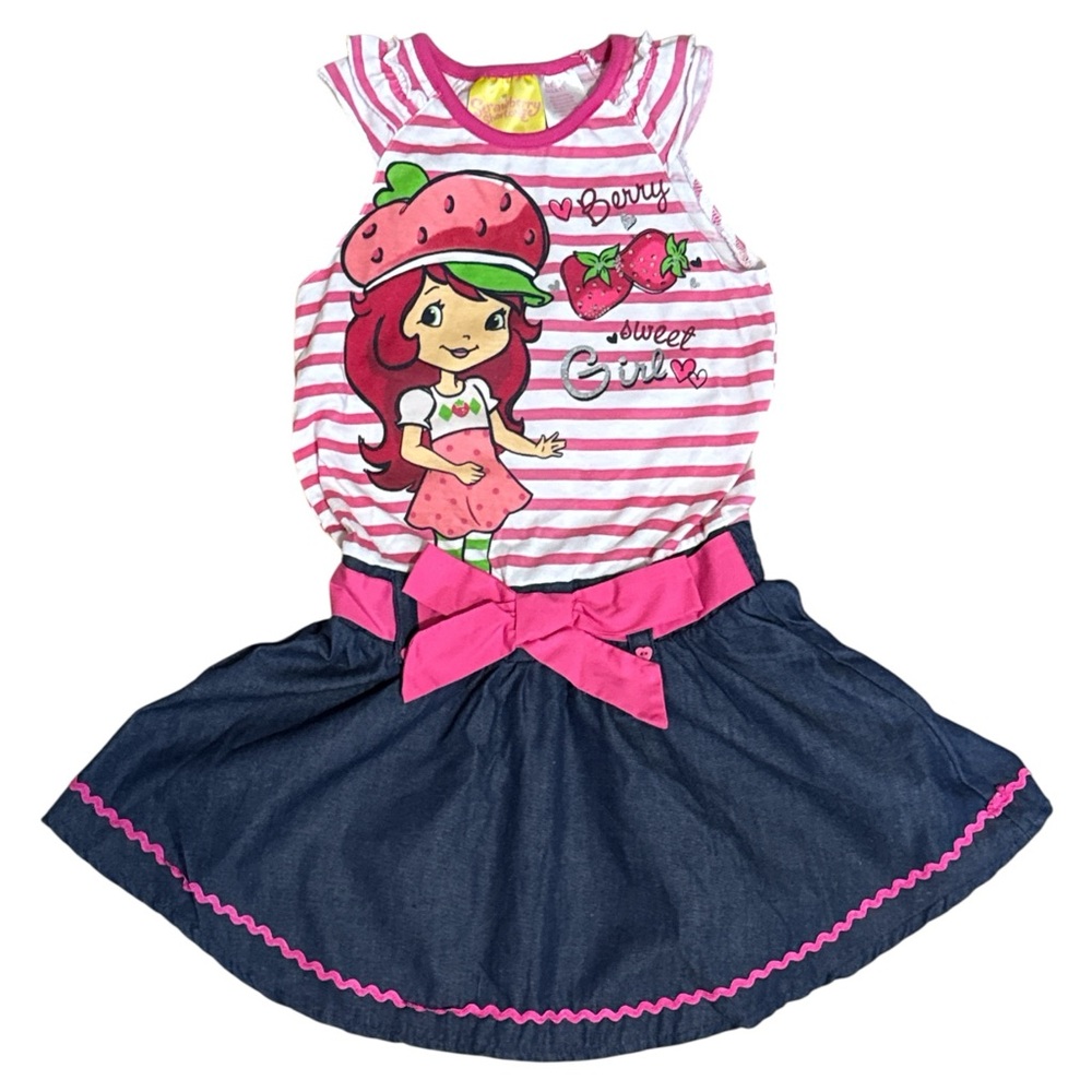 Y2K Strawberry Shortcake Berry Sweet Girl Dress Size 5T